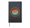 Official Bodyboard Tester Badge Design Hardcover Journal, Black