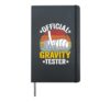 Official Gravity Tester Broken Hand Kids Get Well Broken Arm Hardcover Journal, Black