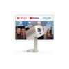[Officially-Licensed APP & 2000ANSI] Mini Projector with WiFi and Bluetooth, Smart Portable Outdoor Projector 4K Support with TOF Real-Time Focus, Native 1080P Movie Projector