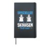 Official Ski Bunny Caretaker Cute Winter Sports Design Hardcover Journal, Black