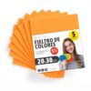 OFITURIA Felt for DIY Crafts, Soft and Flexible Coloured Fabric Sheets for Sewing, Patchwork, School Projects, Textile Art and Decoration, 20 x 30 cm (Orange, 5 pcs)