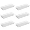 Oggi Clear Drawer Organizer - 6.25" X 15.75" (Set of 6) - Ideal for Organizing Kitchen Drawers, Office, Desk, Silverware, Kitchen Utensils, Cosmetics and Bathrooms