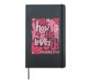 Oh How He Loves Us Christian Boho Jesus Valentines Day Hardcover Journal, Black