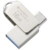 Ohm PC-MCS16G-S 01-3930 PCGEAR Type-C & Type-A Compatible USB Flash Memory 16GB Silver