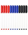 Oil-Based Markers, 12 Pack, Black Blue Red, Multi-Surface Capped Marking Pens for Boxes Glass Plastic and Metal, 5.3 in