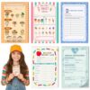 OKWUYiK 6 Pack Kids Pretend Play Notepads Playtime Notepads Kids Playtime Pads Pretend Play Notebooks 4X6 Inch 30 Sheets Each Role Play Game for Toddlers Boys Girls