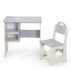 Olahome Kids Desk and Chair Set with Storage Wooden Study Table for Home
