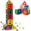 Olakids 32 Pieces Big Waffle Building Blocks for Toddlers