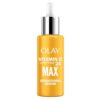 Olay Vitamin C Max Brightening Face Serum, Vitamin C Face Serum with Peptides, Brightening Face Serum for Radiance, Even Tone, Antioxidant Facial Serum for Glowing Skin, 1.3 Fl Oz (Pack of 12)