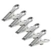 Oldenlux Slim Rust-Proof Iron Magnetic Clips, Silver, 5 Pack