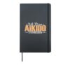 old Man Aikido Badass forever Training Hardcover Journal, Black