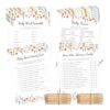 OLOUTAB Baby Shower Games for Girl, 4 Activities with Pencils, 36 Guests
