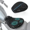 OLSJCJZM Motorcycle Gel Seat Cushion for Aprilia Caponord 1200 2011-2018, 3D Honeycomb Structure Shock Absorption Breathable Gel Seat Pad for Long Rides, Motorcycle Accessories