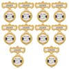 OLYCRAFT 10Pcs Church Usher Badges Multipack Usher and Greeter Badge Church Welcome with Pins on Back Reusable Ushers Name Tags Welcome Badge for Ushers Greeters and Choir Uniforms
