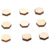 Omabeta 600Pcs Wood Blocks Durable Shape for DIY Crafts and Decoration for Birthdays Weddings and Christmas