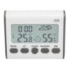 Omabeta Thermometer Hygrometer Clock Clear Display Simple Design Indoor