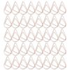 Omabeta Water Drops Shape Paper Clips Cute Metal Pins for File Classification At Office Home 40 Pcs