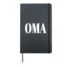 OMA Omaha NE Airport Code Hometown Pride Design Hardcover Journal, Black