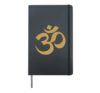 Om Symbol Hardcover Journal, Black