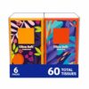 On-The-Go 3-Ply Facial Tissues, 6 Pocket Packs, 60 Total Tissues, Compact Paper Tissues for Purse, Backpack, Car, Desk, Travel and Everyday Carry