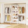 ONBRILL H3 Expandable Wall Mounted Closet System, Heavy Duty Clothing Rack