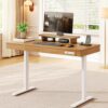 ONBRILL Solid Wood Standing Desk, 55"x23.6" Standing Desk Natural Oak