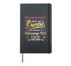 Once Upon A Time There Was A Queen Was Born In February 1983 Hardcover Journal, Black