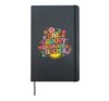One Groovy Kindergarten Teacher Retro Education Quote Hardcover Journal, Black
