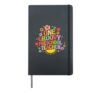 One Groovy Preschool Teacher Retro Education Quote Hardcover Journal, Black
