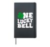 One Lucky Bell Bellringer St Patrick's Day Hardcover Journal, Black