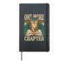 One More Chapter Owl Book Lover Reading Hardcover Journal, Black