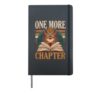 One More Chapter Owl Book Lover Reading Hardcover Journal, Black