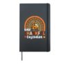 One thankful Custodian fall rainbow thanksgiving Hardcover Journal, Black