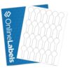 OnlineLabels 1.125" x 2.5278" Labels - Recycled White Matte - 10 Sheets