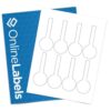 OnlineLabels 1.75" x 4.25" Labels - Recycled White Matte - 10 Sheets