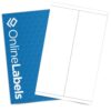 OnlineLabels 4.25" x 13" Labels - Removable White Matte - 25 Sheets