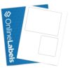 OnlineLabels 6.78" x 4.75" Labels - Recycled White Matte - 100 Sheets