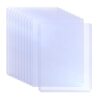 ONLYKXY 10pcs Clear Hard Plastic Laser Card Sleeve Top Loader Case,Blue
