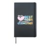 Only The Best Friends Get Promoted To Godmother Watercolor Hardcover Journal, Black