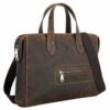 ONMYJFD 15.4 Inch Waterproof Vintage Genuine Leather LaptopBriefcase