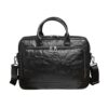 ONMYJFD Briefcase for Men Portable Genuine Leather Laptop Bag Satchel Shoulder