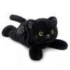 Onsoyours Original Heatable & Weighted Black Cat Stuffed Animals, 15" Microwavable Kitten Plushie for Warmth & Comfort - Soft Plush Toys for Kids and Adults