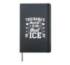 On That Ice Hockey Nana Grandma Ice Hockey Player Nana Hardcover Journal, Black