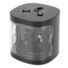 Onythral Electric Pencil Sharpener with Dual Holes Stainless Steel Blades for 6 to 8mm and 8 to 12mm Pencils Fast Sharpening with Transparent Reservoir for Students Artists Teachers