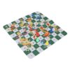 Onythral Snakes and Ladders Board Game Set, Rubber Portable Travel Board Game, 35cm for 2 to 4 Players, Simple Rules, Family Home School Office Picnic Road Trip Play
