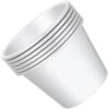 Operitacx 6pcs Aluminum Alloy Cake Pan Nonstick Heat Resistant Silver