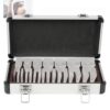 Ophthalmic Prism Set, 22PCS High Precision Optical Prism Bar with Red Filter Lens & Aluminium Case for Hospitals and Optometry Centers