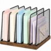 OPNICE Desk File Organizer, Mail Organizer, Large, Brown