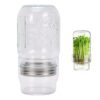 OPPWONG Sprouting Jar Kit Wide Mouth with Drip Tray for Broccoli Alfalfa