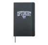 Optimist Attitude Positivity Mindset Coquette Toile Floral Hardcover Journal, Black